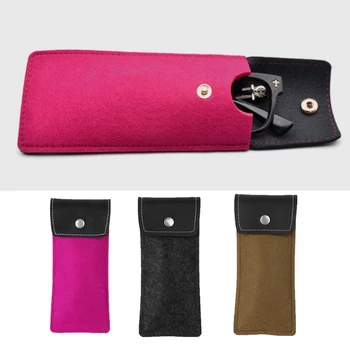 

Portable Faux Leather Glasses Bag Soft Brief Pouch Sleeves Sunglasses Lens Case Protector