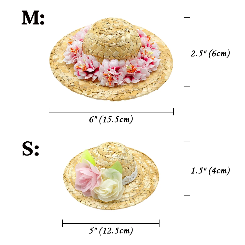 Летняя собачья шапка с котами соломенные собаки Sombrero шляпа для животных