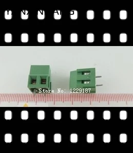 

New original 100PCS 5mm 5.08mm 2Pins PCB Screw Terminal Block Connectors