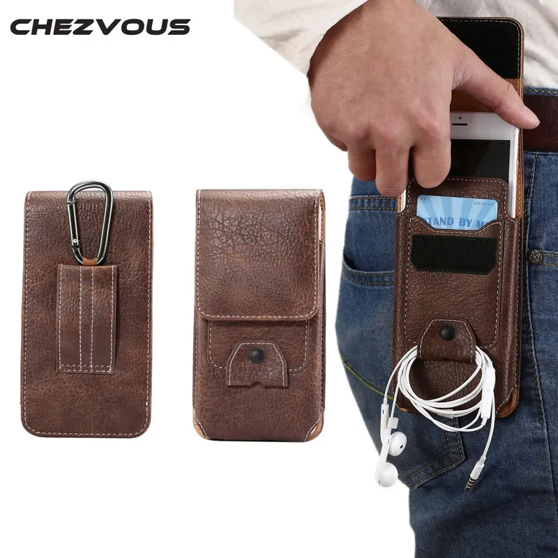 

5.5'' Waist Bag for Apple Iphone 6 6s 7 Plus Phone Pouch Case Belt Clip Bag Men Business Wallet for Samsung Galaxy S8 Plus Cover