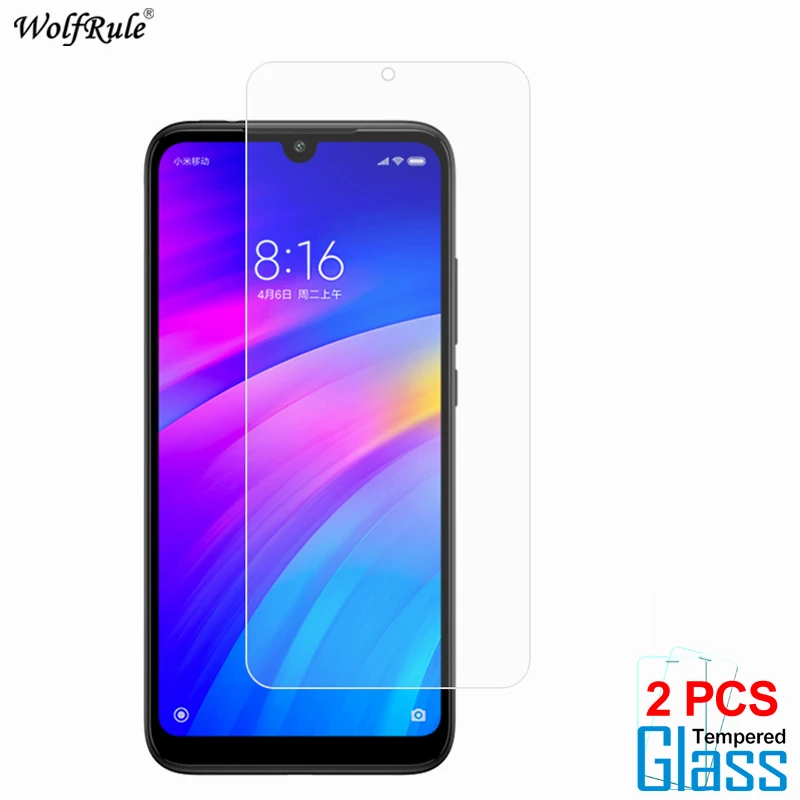 

2Pcs Glass Xiaomi Redmi 7A Screen Protector Tempered Glass For Xiaomi Redmi 7A Glass Xiaomi Redmi Note 7 Protective Phone Film