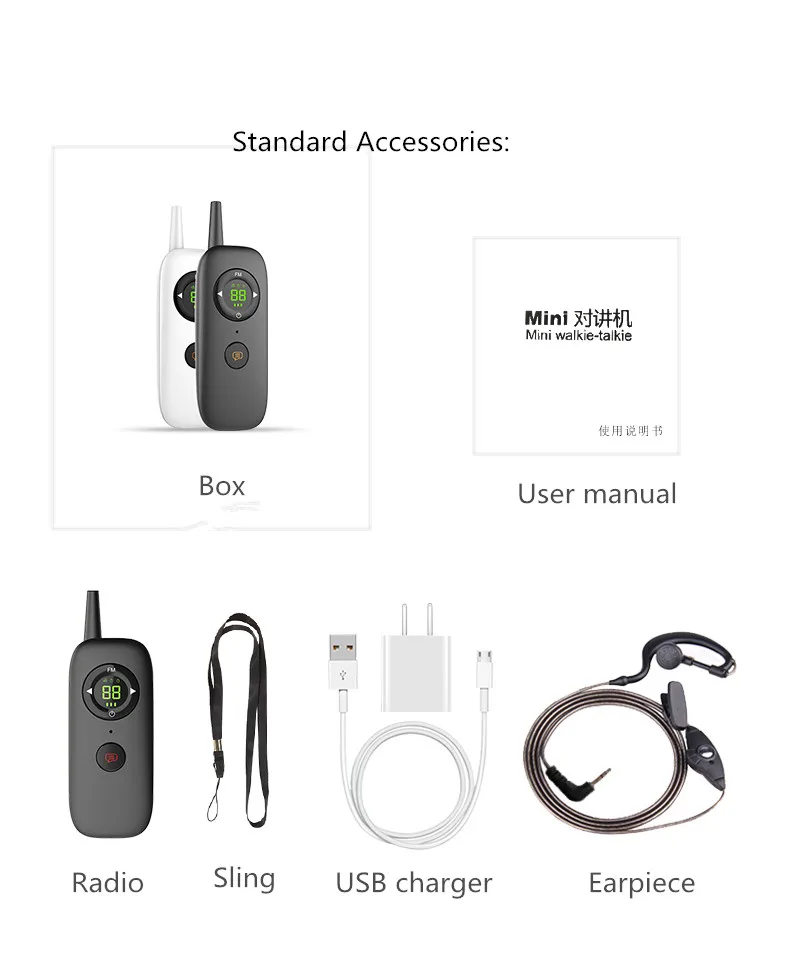 2 шт RADTEL DM01 UHF 400-470 МГц Мини Портативная рация Смарт двухсторонняя радиостанция приемопередатчик Тонкий удобный talky