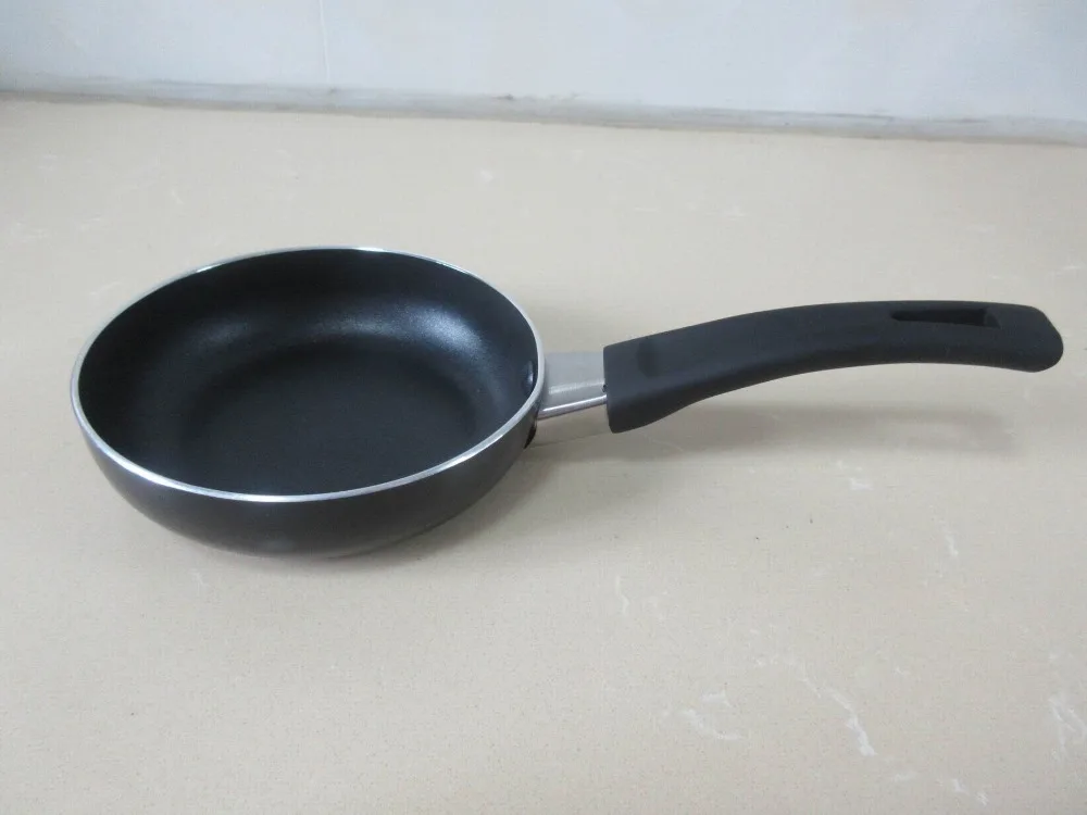 

Non-stick Frying Mini Practical Kitchen Supplies Pan Aluminum With Handle 12cm Diameter