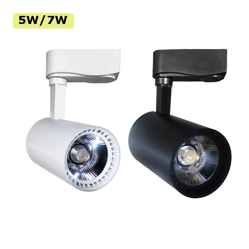 LED Track Light 5W 7W 12W 20W 30W COB Rail Spotlights AC 220V 15degree 24degree for Clothing Stores Showrooms Supermarkets (3)