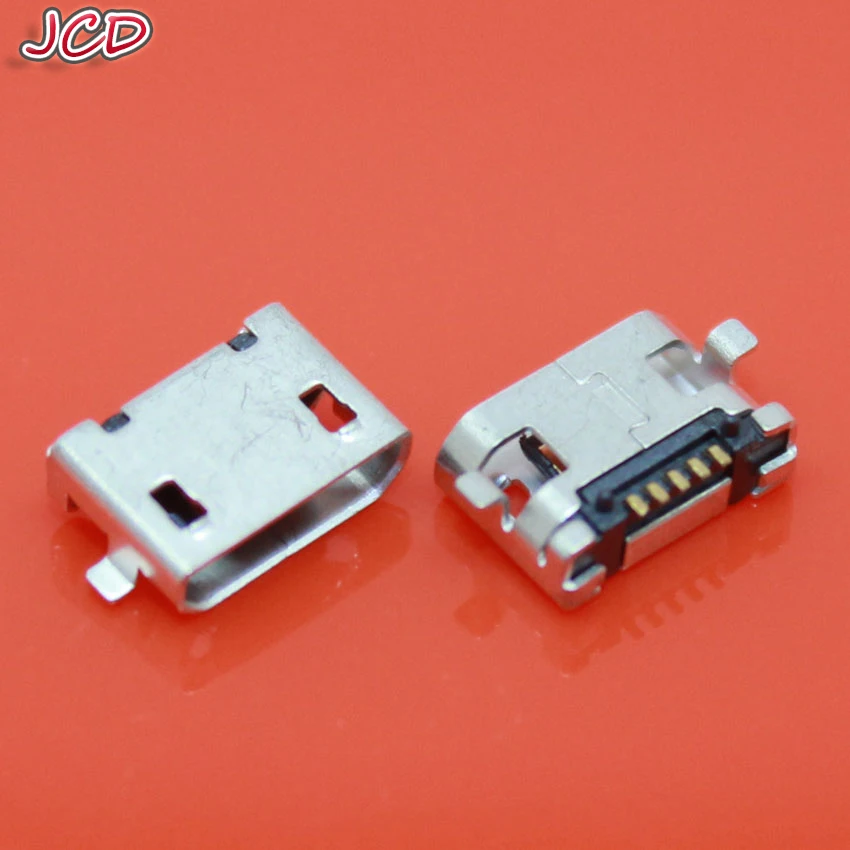 

JCD 40pcs New Micro USB Type B Female 5Pin SMT Socket Jack Connector Port PCB Board Charging Micro USB 5 Pin jack Connector