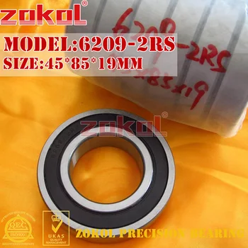 

ZOKOL 6209RS bearing 6209 2RS RS Z2VZ 6209-2RS S6209ZZ Deep Groove ball bearing 45*85*19mm