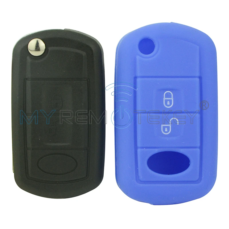 

Remtekey car remote Silicone key Case shell 3 button for Land rover for range rover LR3 LR4 protected cover remtekey