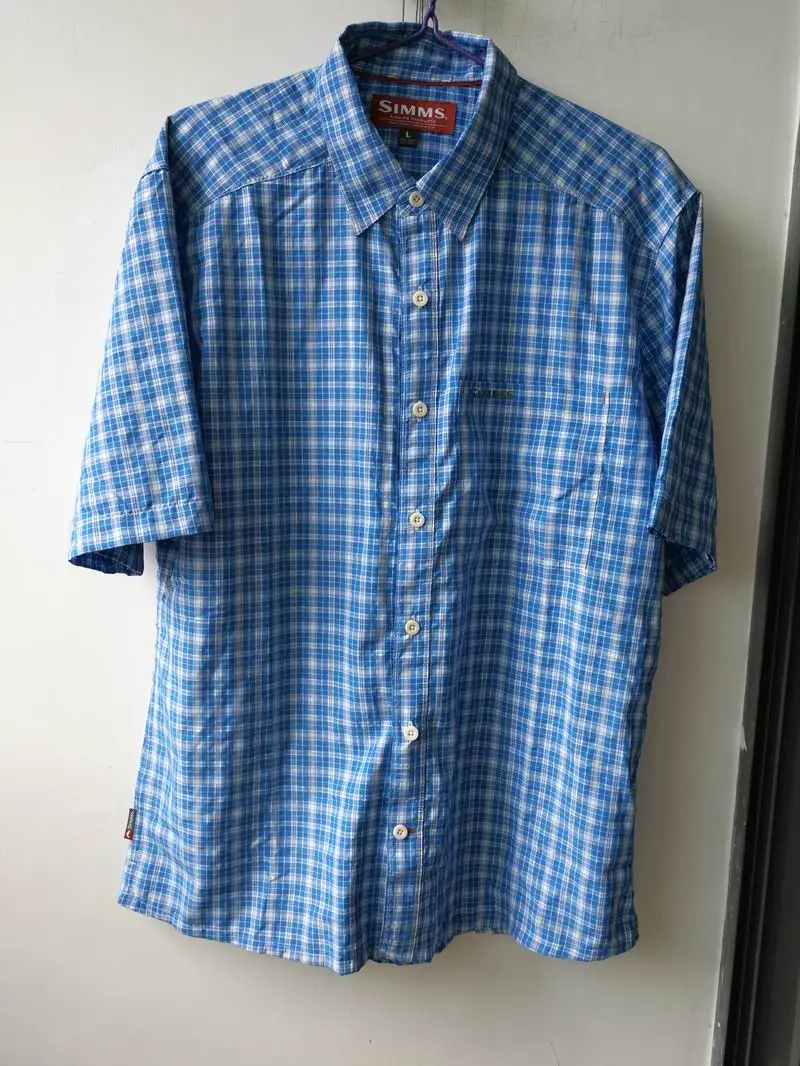 sky blue plaid front