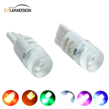 

2x T10 W5W LED Bulb 3014SMD 168 194 Car Accessories Clearance Lights Reading lamp Auto AC12V White Yellow Crystal Pink Red Motor