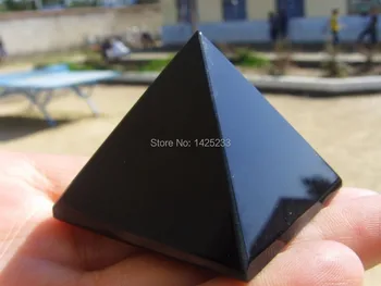 

50- 55g 1 NATURAL OBSIDIAN POLISHED CRYSTAL PYRAMID