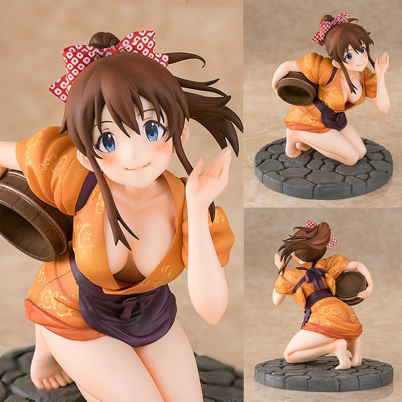 13 см Idolmaster Million Live Satake Minako Poka Service Ver. ПВХ Фигурки Коллекционная модель игрушки для
