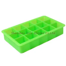 500 шт/партия хорошее качество 15-силиконовые полости лед для напитков куб Jelly Желе торт шоколадная Форма Плесень лоток