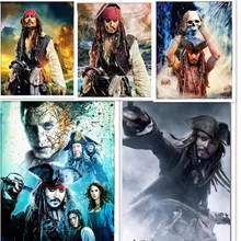 5d eigen foto на заказ алмазная живопись фильмы пиратский капитан Рождество вышивка diy Вышивка крестиком Рождественский Декор Горячая 925 свечение