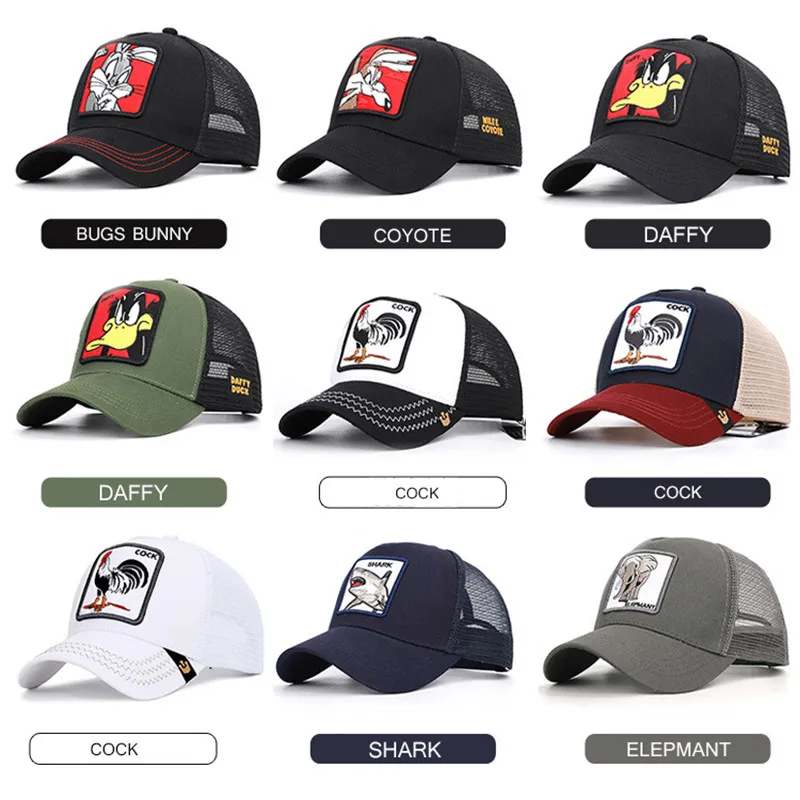 DSQICOND2-Summer-Mesh-Baseball-Caps-Snapback-Animal-Duck-Anime-Cute-Rabbit-Embroidery-for-Women-Men-Outdoor (2)