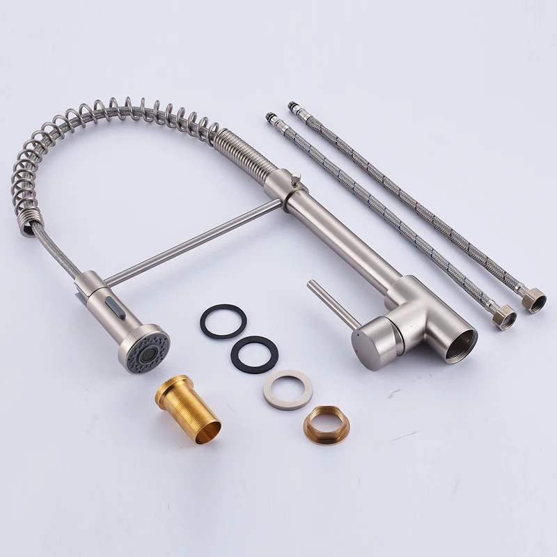 quyanre wanfan frap gappo ru shipment kitchen faucet single handle mixer tap dual spouts 360 rotation4