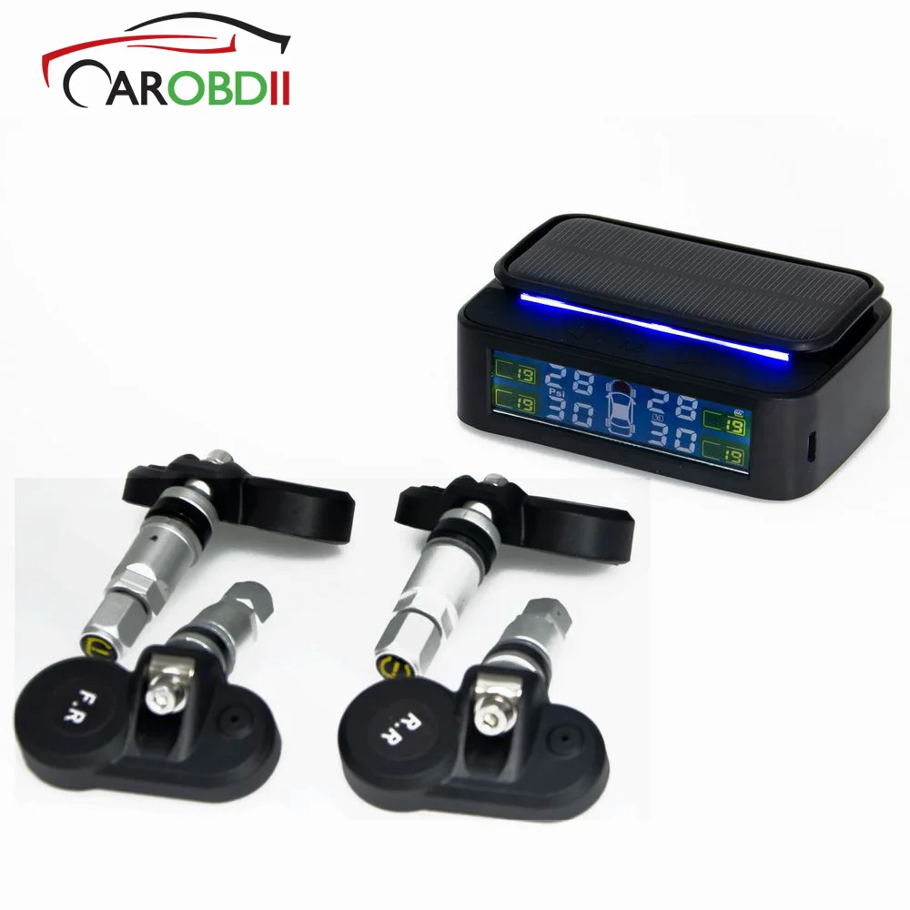 

Tyre Pressure Sensor Auto Security Alarm monitor System Solar Power charging Car TPMS Tire Pressure Alarm Monitoring System
