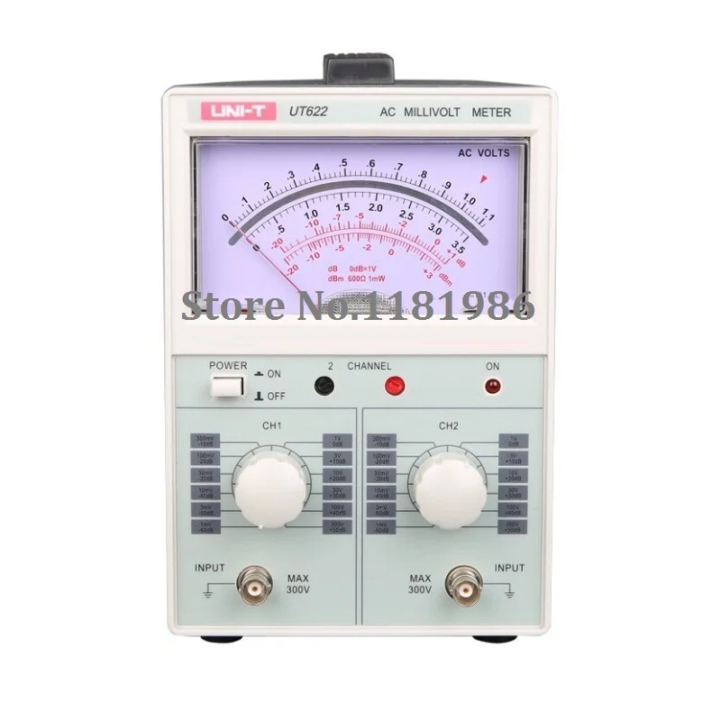 

UNI-T UT622 Dual Channel AC Digital Voltmeter / Millivolt Meter AC Millivoltmeter UT-622