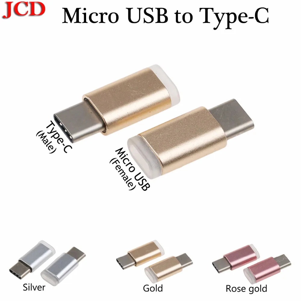 

JCD Micro Usb Male To Type-c Microusb To Type C Converter Adapter for Xiaomi OTG Data Charging Charger Cable for Macbook