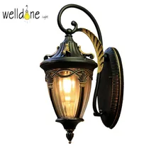 Водонепроницаемый ретро настенный светильник 110V 220V светодиодный алюминиевый наружный настенный светильник для коридора и двора
