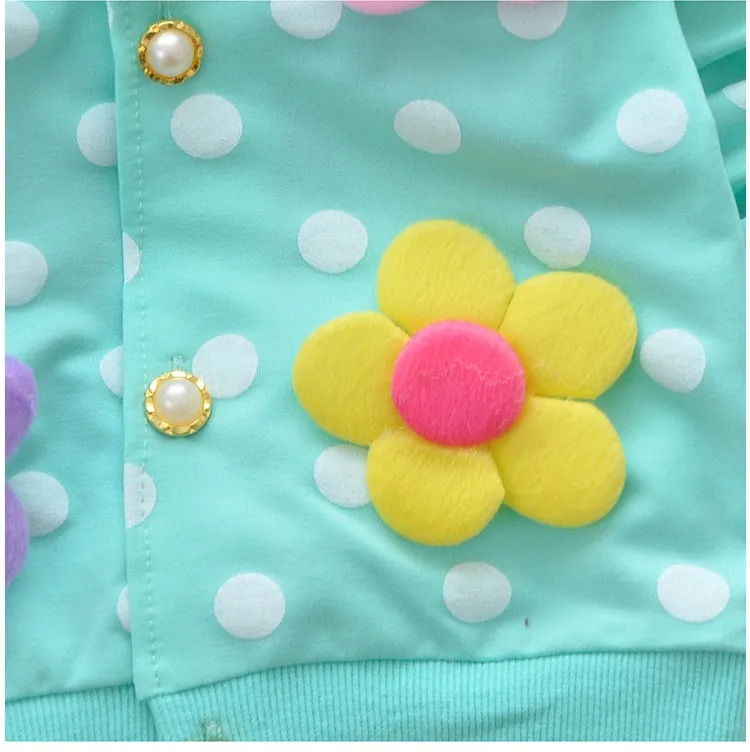 Весна г.; Одежда для новорожденных девочек; хлопковые флисовые толстовки с капюшоном с цветочным принтом; Верхняя одежда для маленьких девочек; спортивные пальто; толстовки