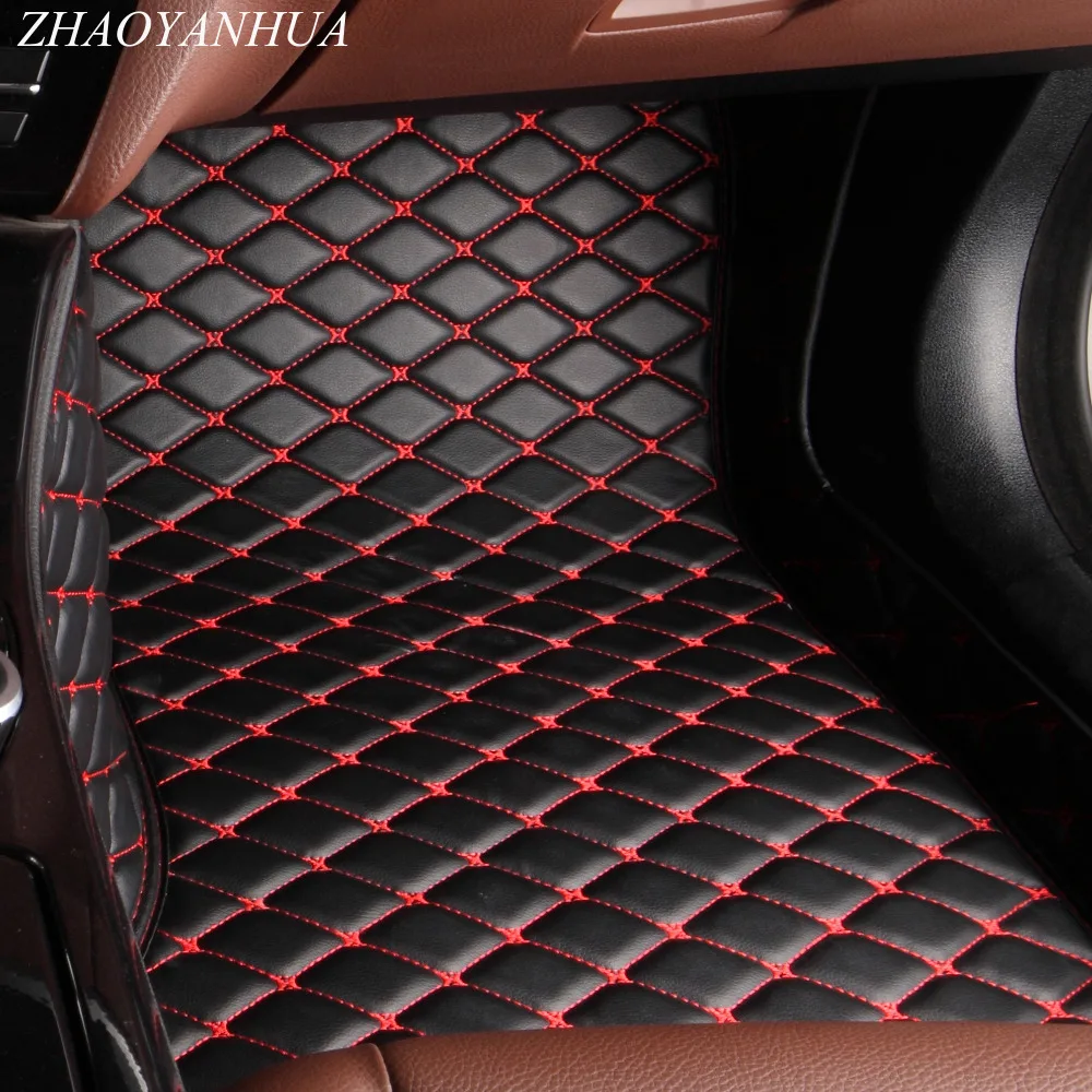 

ZHAOYANHUA Car floor mats for Toyota Camry RAV4 Prius Prado Highlander Sienna zelas verso 5D car-styling carpet liner