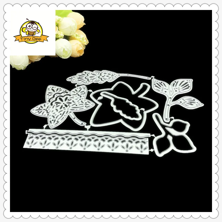 New Big Leaves Leaf Metal Cutting Dies and Clear Stamps for Scrapbooking DIY Card Making Cutting Crafts Stencil Dies