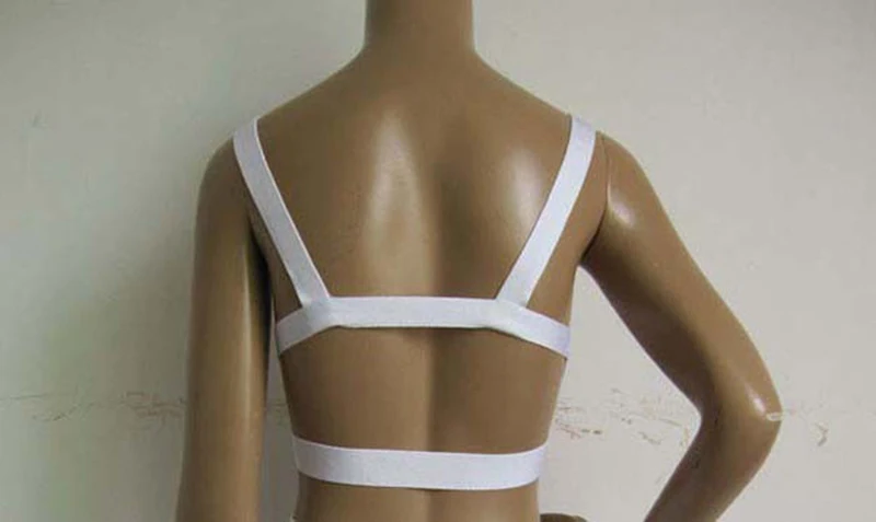 2019 new arrivals womens elastic bandage crop top spaghetti strap busty solid candy color v-neck hot sale  EV1529