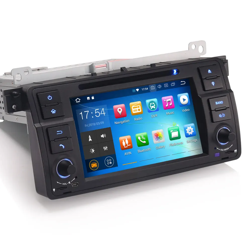 Excellent 7" Android 9.0 OS Car DVD Multimedia GPS Radio for BMW E46 1998-2006 (318/320/325) & BMW M3 1998-2006 with 3G/4G Dongle Support 5