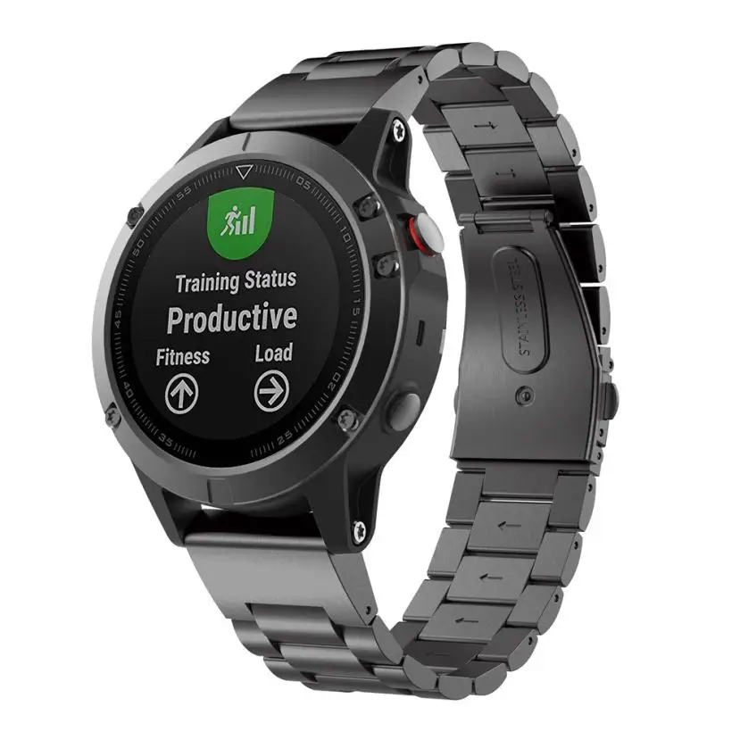 Металлический ремешок из нержавеющей стали для часов Garmin Fenix 5 Quick Fit ремешок для часов Forerunner 935 сменный Браслет