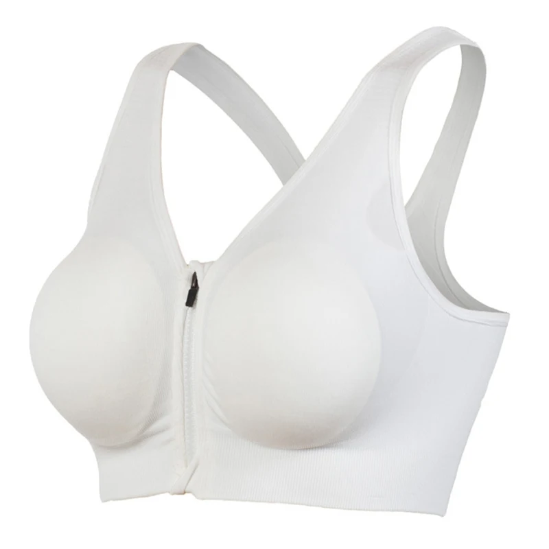 

Hot Women Zipper Push Up Sports Bras Vest Underwear Shockproof Breathable Gym Fitness Athletic Running Yoga Bh Sport Tops