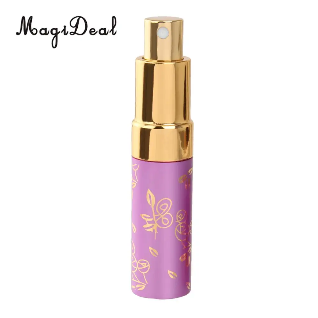 15ml Aftershave Atomizer Bottle Pump Travel Refillable Spray Purple Spray Atomizer glass Anodized Aluminium Scent bottle