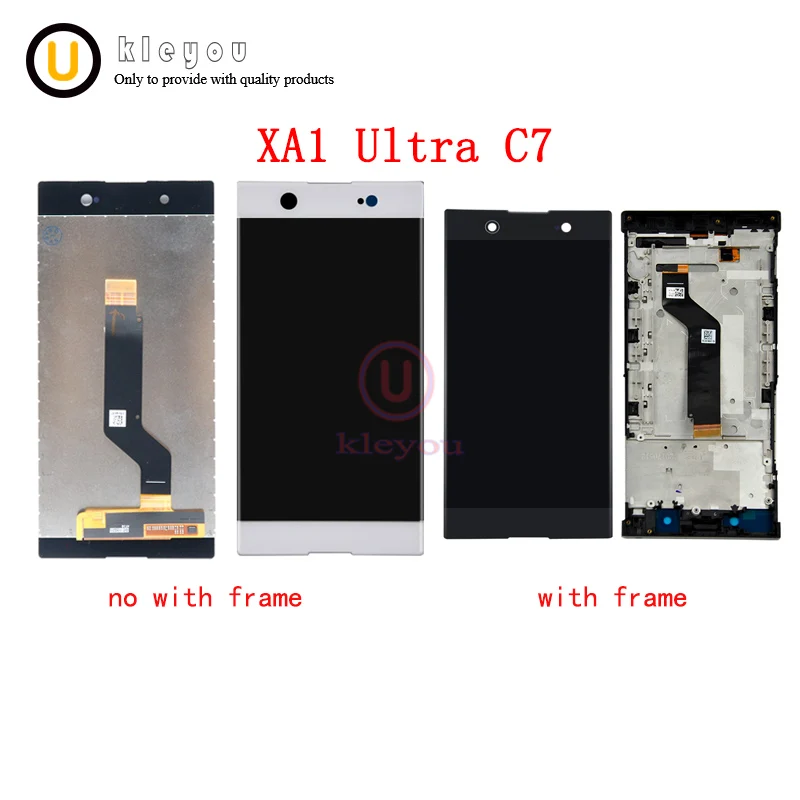 

For Sony Xperia XA1 Ultra LCD C7 G3223 Display Touch Screen Digitizer With Frame Repair For 6.0" C7 SONY XA1 Ultra LCD