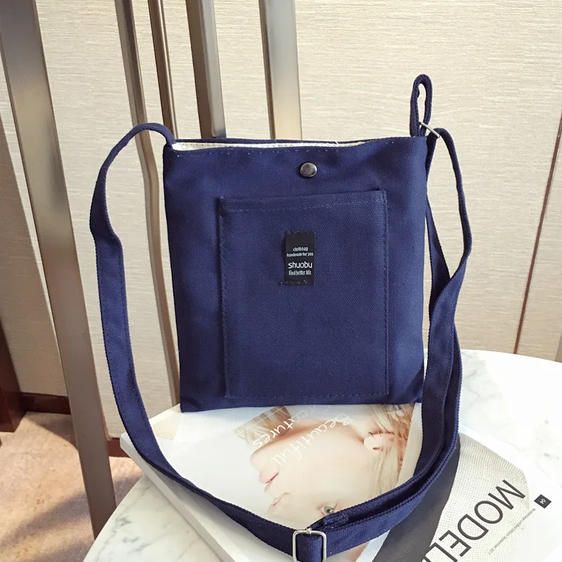 

New canvas bag selection fashion single shoulder diagonal bag large capacity multi-functional women's bag