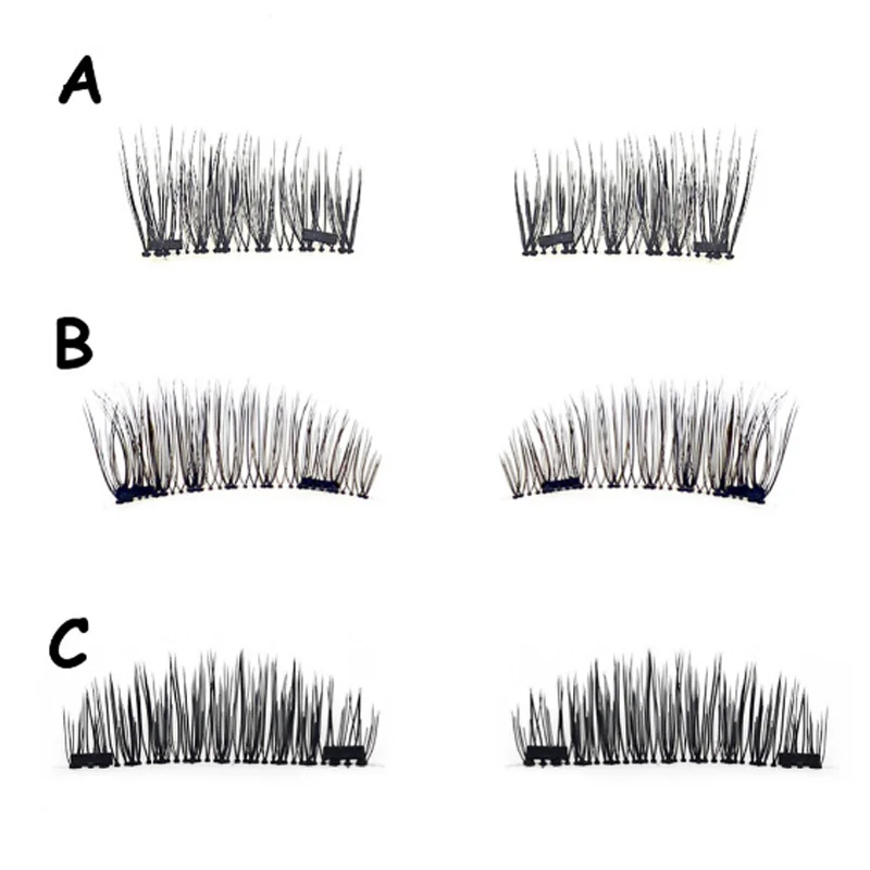 4 шт. магнитные ресницы накладные ресницы на магните натуральные длинные многоразовые мягкие 3D Магнитные ресницы накладные ресницы для наращивания
