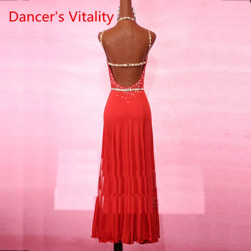 New Sexy Latin Dance Exercise Dress For Women Lace Stage Performance Cha cha Rumba Samba Competition/Performance Costume