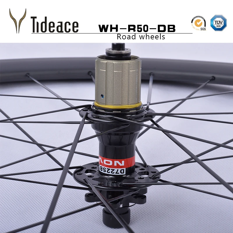 OEM Disc Brake Carbon Bicycle Wheelse 50mm Wheelset Full Carbon Clincher Wheelset 50mm 700C Road Bike Wheelset