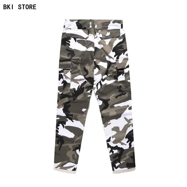 2017 NEW Best Version Side pocket kanye west camouflage overalls pants ...