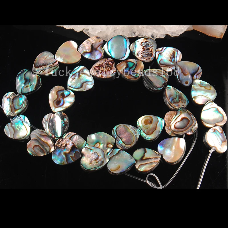 

Free Shipping Fashion Jewelry 12mm New Zealand Shell Heart Loose Beads 15.5" FG6377