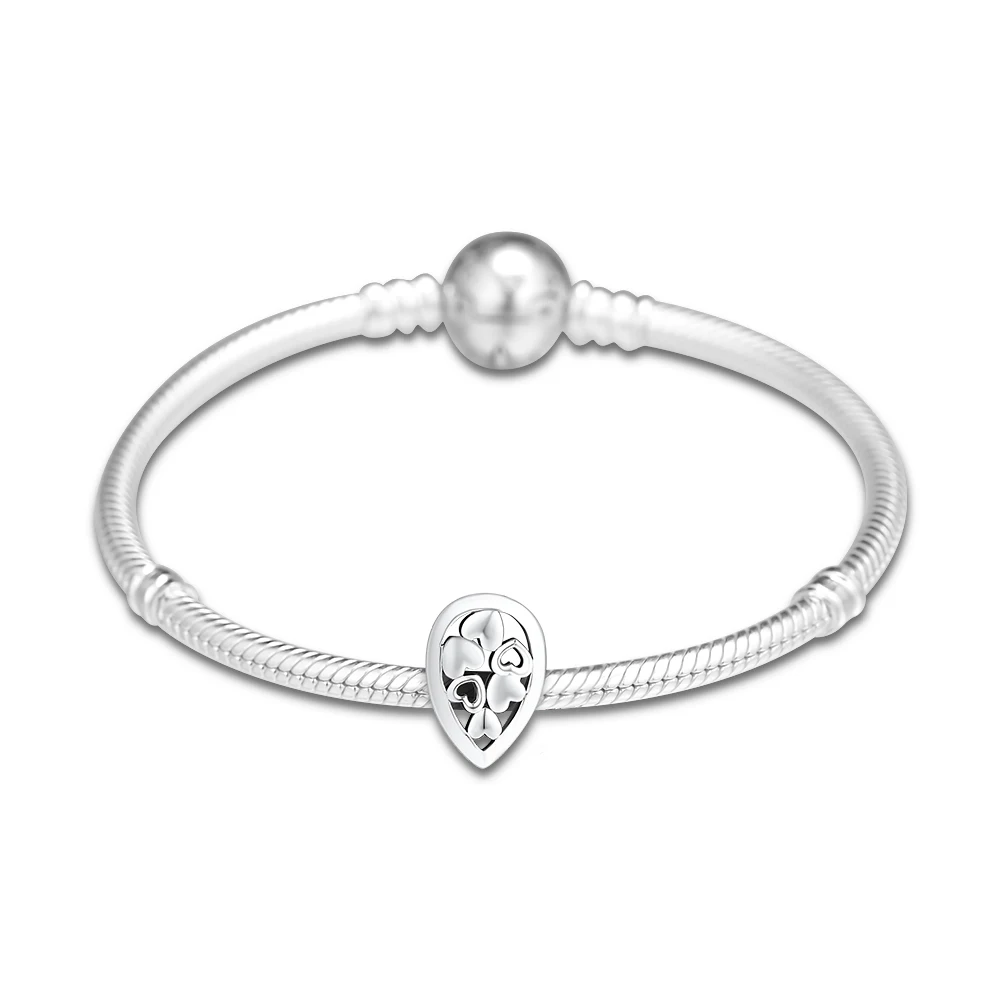 CKK Fit Pandora браслет Сияющий каплевидный Любовь бисер для Подвески для изготовления украшений Серебро 925 шарик шарм Kralen