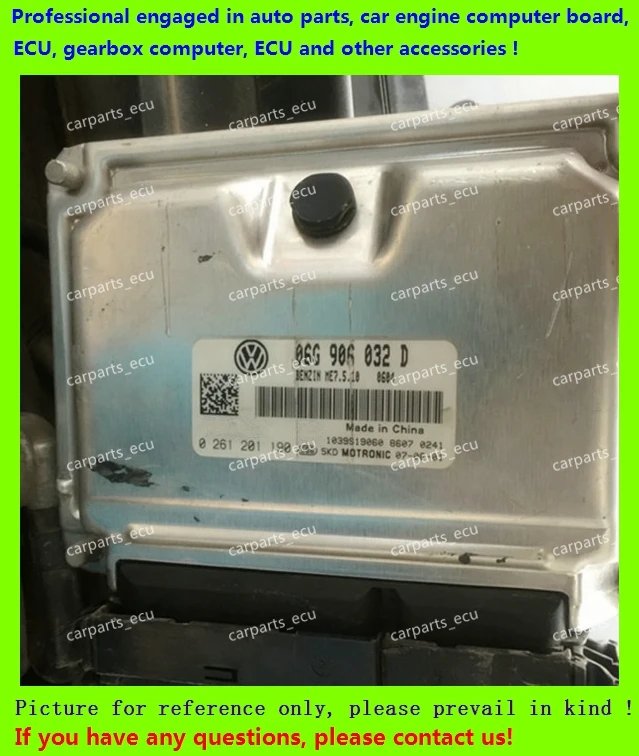 

For car engine computer board/VW Sagitar ECU/Electronic Control Unit/Sagitar06G906032D 0261201190/06G 906 032/06G906033T