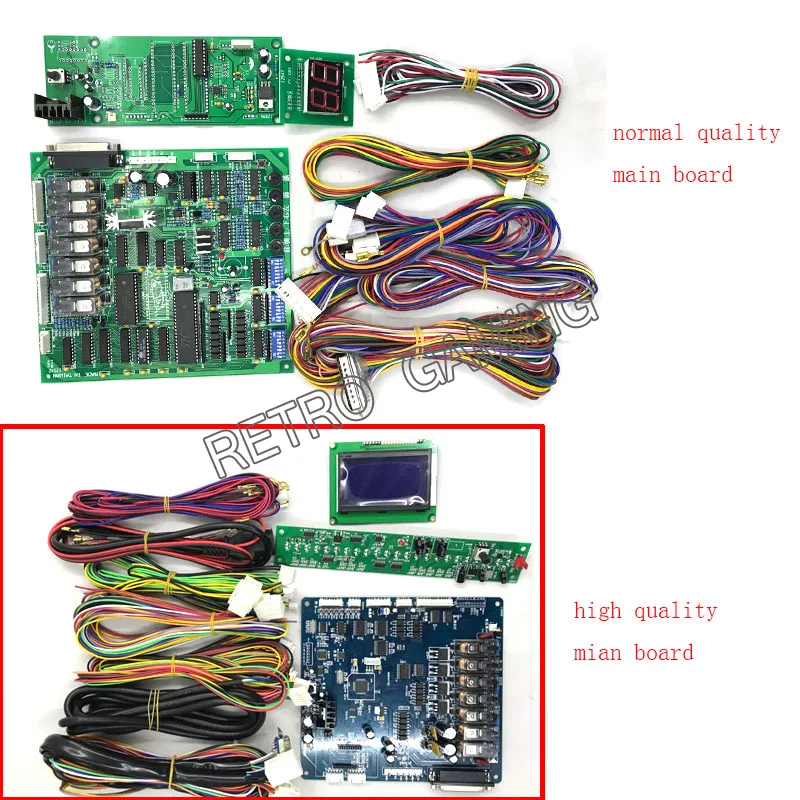 US $115.00 English version toy crane game machine DIY kit with gantry claw motherboard LCD display wires crane power supply coin acceptor