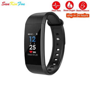 

J4 Smart Bracelet Wristband Blood Presure Oxygen Fitness Tracker Pedometer Heart Rate Monitor Smart Band for iPhone 5S 5C 5 SE 4