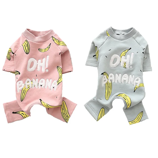 Cotone Pet Tuta Banana Gatto Vestiti Dell'animale Domestico Per I Cani Pigiama A Cotone Pet Tuta Banana Gatto Vestiti Dell'animale Domestico Per I Cani Pigiama A