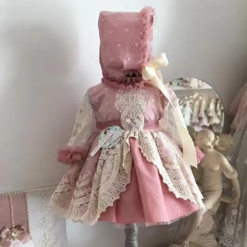2019-Spanish-Children-s-Lolita-Court-Girl-Dress-Lace-Embroidery-Princess-Dress-Baby-Birthday-Gown-Communion