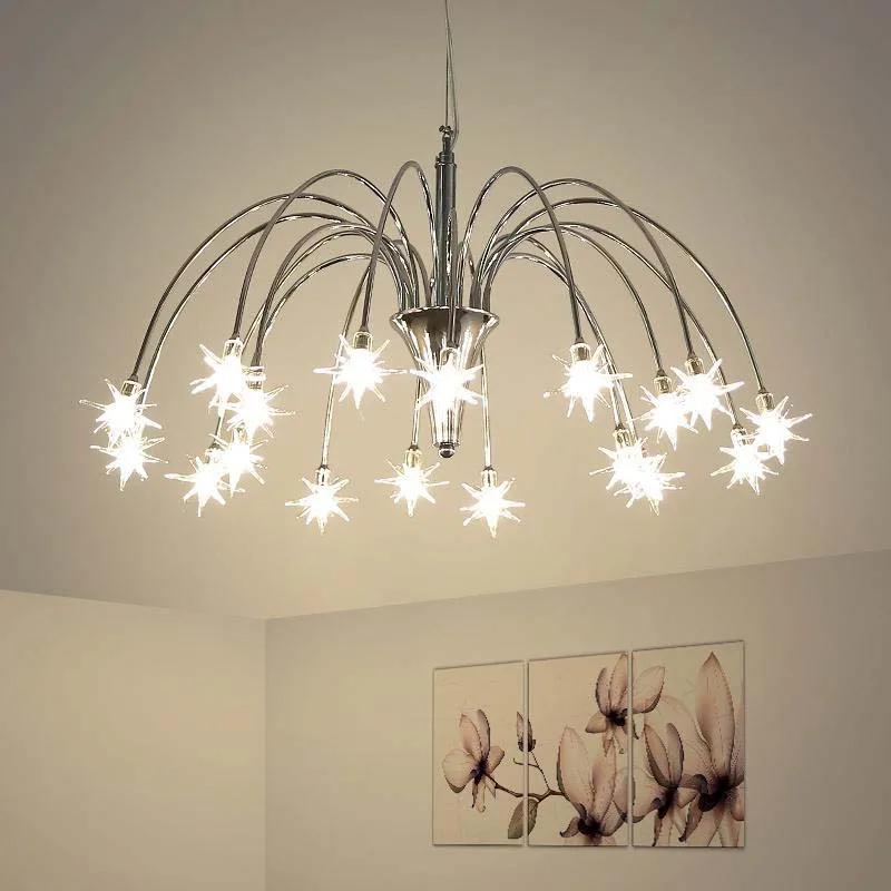 

Italian design Star Chandelier Lamp Living room Bedroom Kids room girl chandelier interior home luminaire design pendant lamp