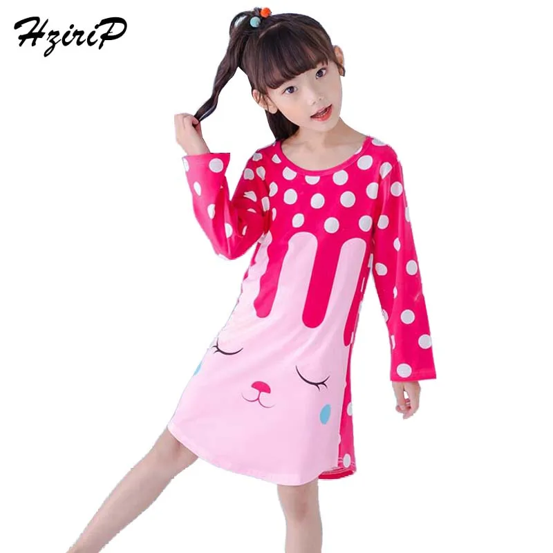 HziriP Hot Autumn Kids Sleeping Toddler Nightgown Long Sleeved Cartoon