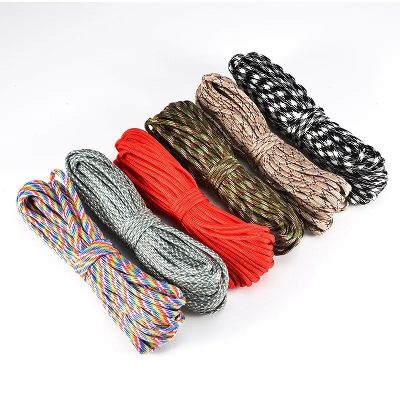 Paracord في 550 المظلة الحبل الحبل خيمة حبل للتنزه في الهواء الطلق التخييم Paracord 4 مللي متر بقاء سوار حبل