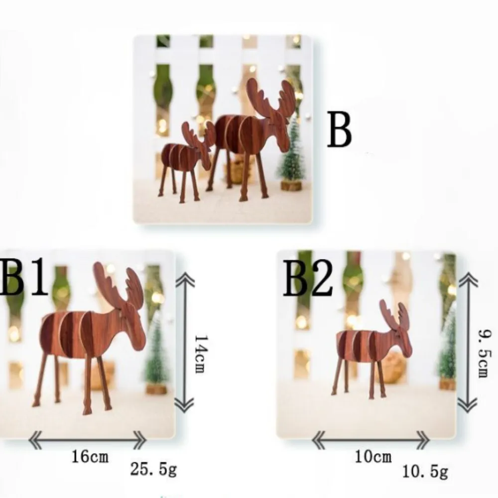 2 шт./лот, дерево, сделай сам, украшение для дома, для рождественской вечеринки, олень, украшения, аксессуары, ручной инструмент, деревянный декор