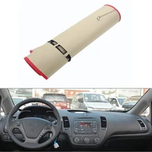 Dongzhen пригодный для KIA K3 k3s приборной панели автомобиля Избегайте свет Pad инструмент крышка платформы стол Коврики силиконовые Нескользящие задней поверхности