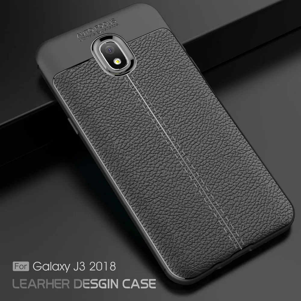 

For Samsung Galaxy J3 2018 Case 5.0" Soft TPU Silicone Anti-knock Back Cover Phone Case for Samsung Galaxy J3 2018 Cover Coque